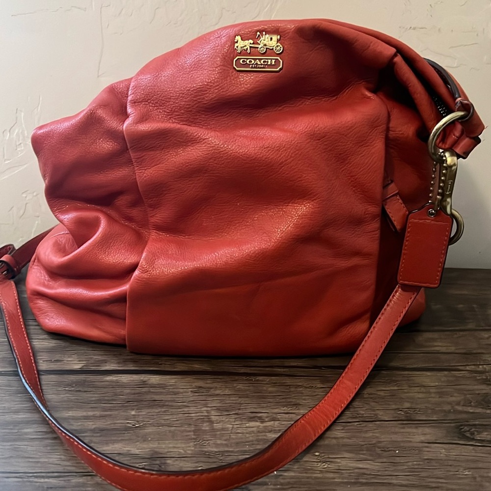 Beautiful  “boho” slouchy Coach bag . Great used condition.